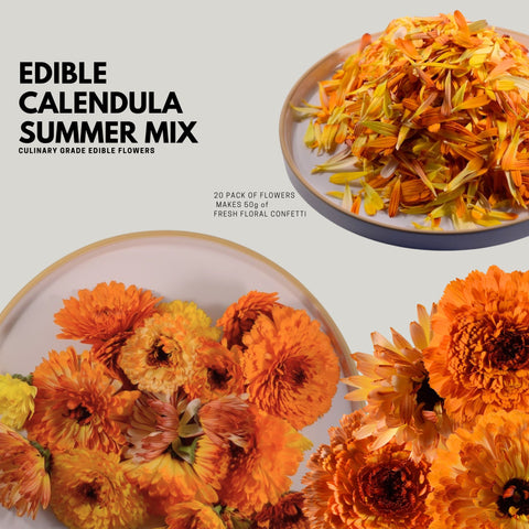 Fresh Edible Calendula Flowers - 20 Pack - Heirloom Acres NOTL