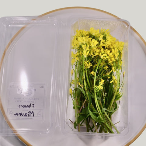 Fresh Mizuna Flowers 20 florets - Heirloom Acres NOTL